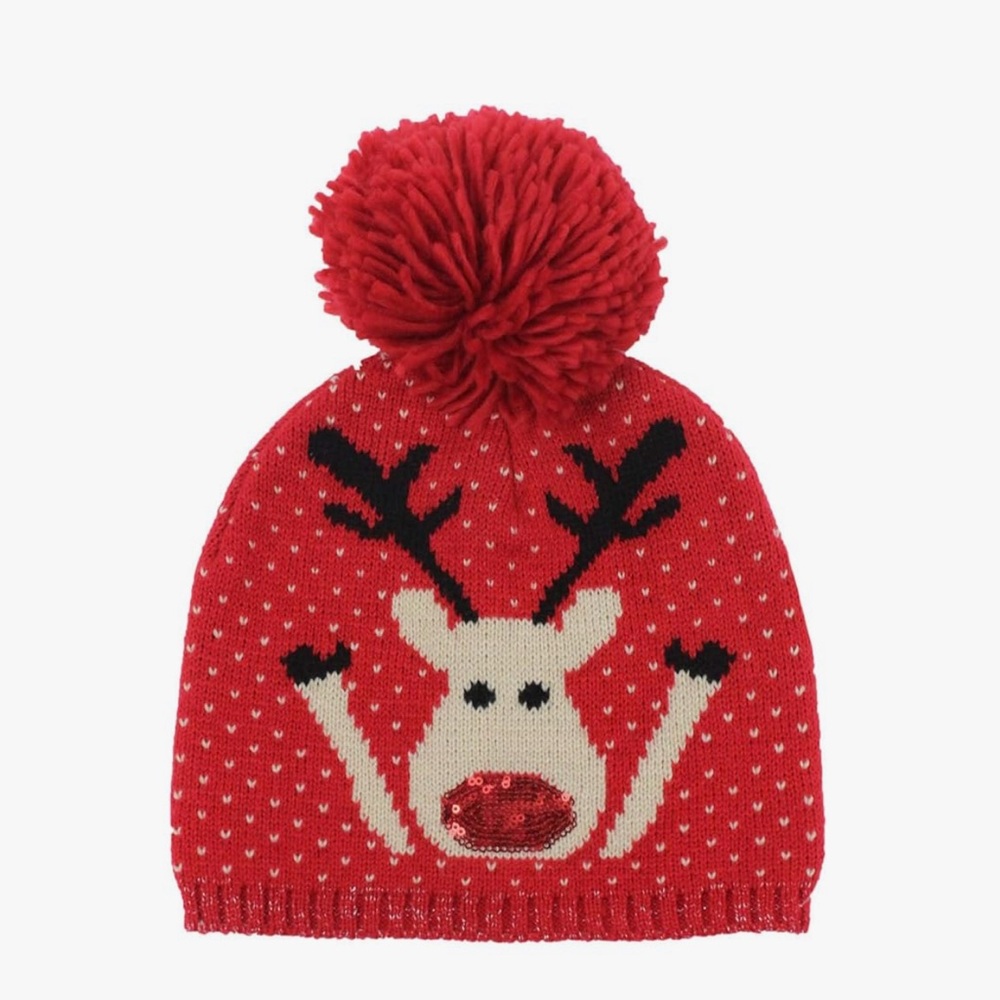 Unisex Christmas Tree Knitted Stylish Winter Pom Pom Beanie Hat
